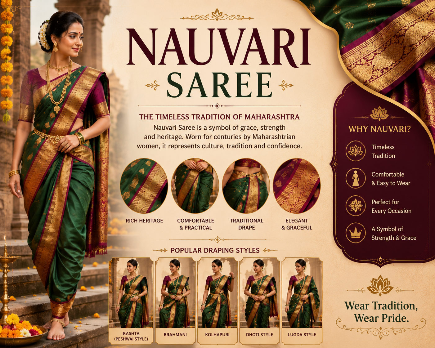 Nauvari Saree