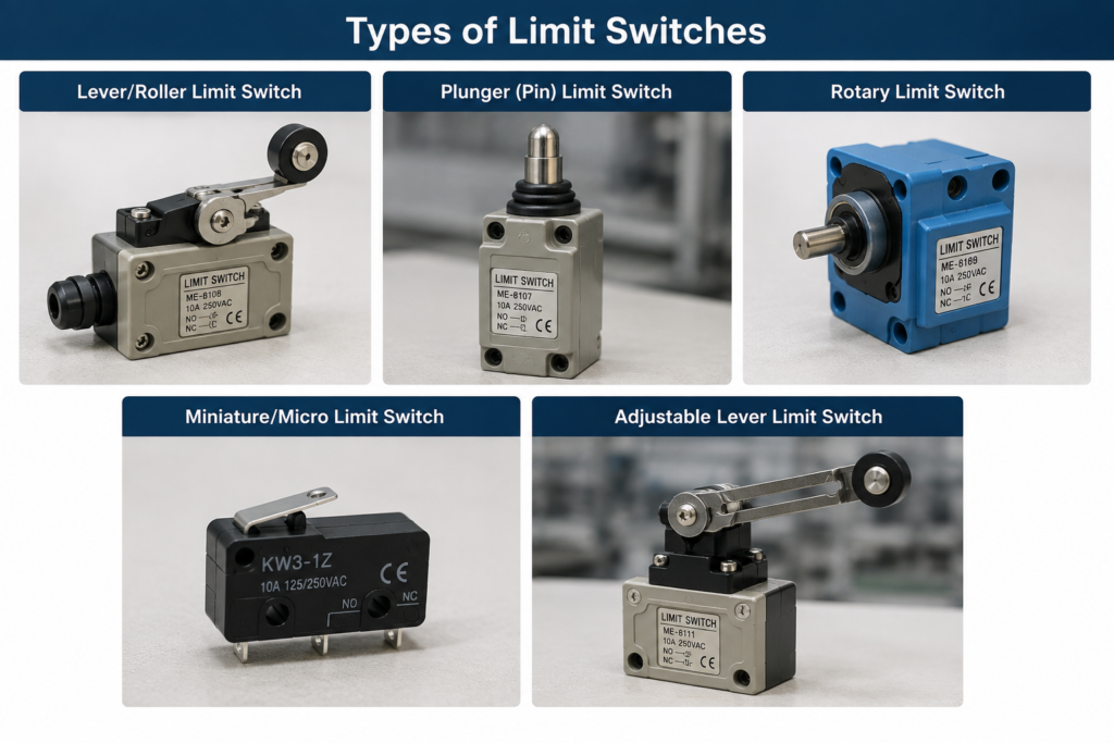 Types of Limit Switches